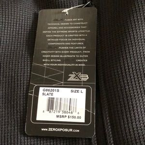 Zero Exposure NWT men’s slate performance jacket